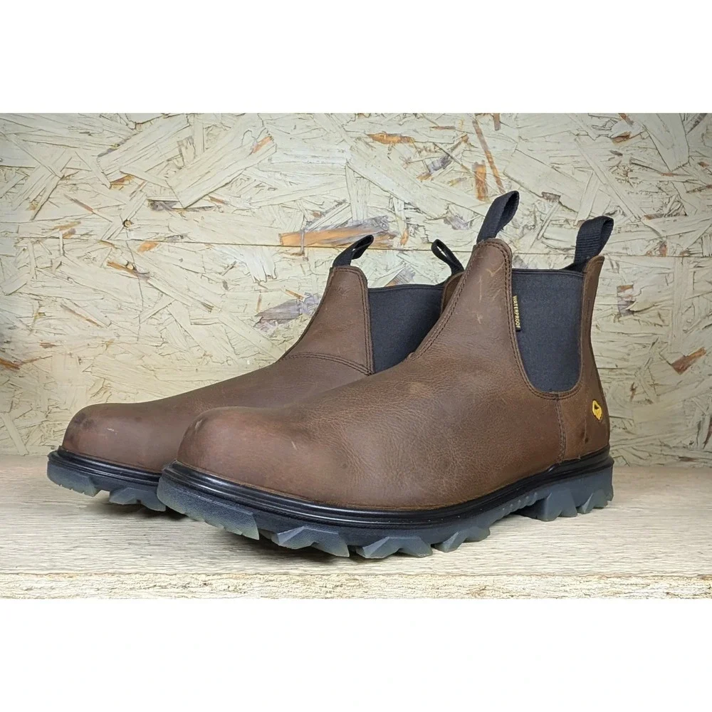 Wolverine I-90 EPX Chelsea Work Boots Brown Leather Waterproof W10791 Mens 12
